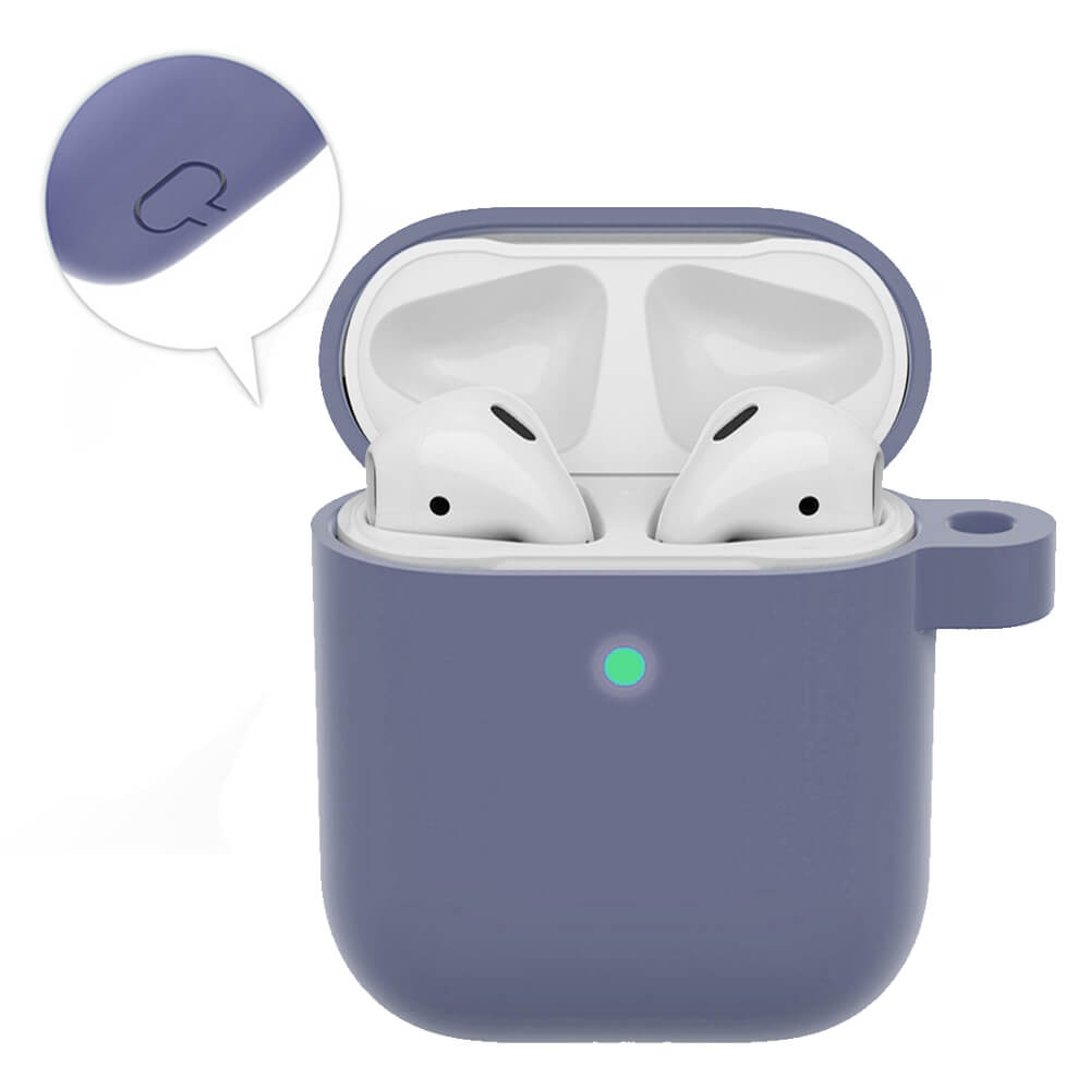 Airpods Silikon Kılıf 1 ve 2 Nesil Uyumlu - Lila - AP4