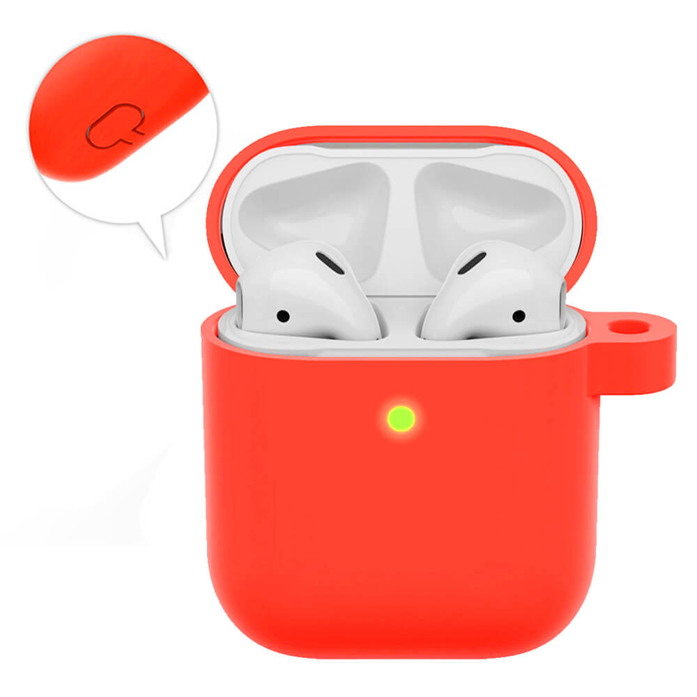 Airpods Silikon Kılıf 1 ve 2 Nesil Uyumlu - Kırmızı - AP4