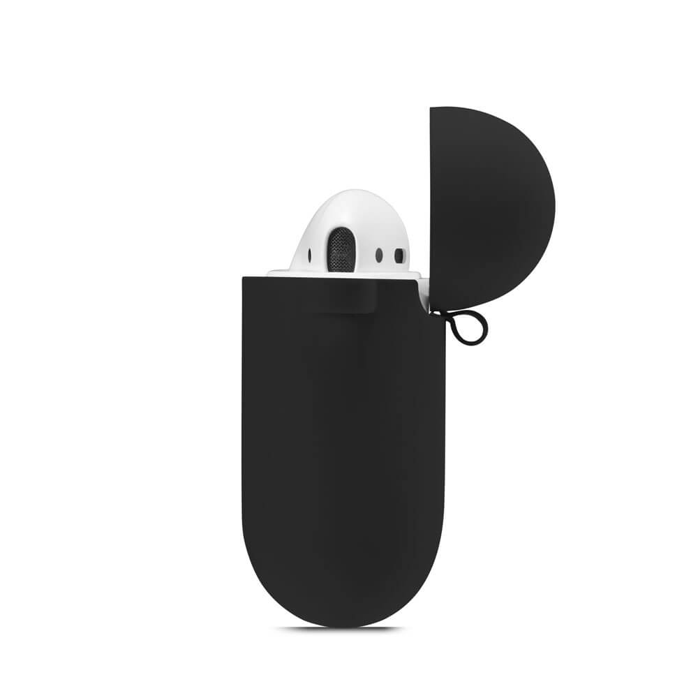 Airpods Silikon Kılıf 1 ve 2 Nesil Uyumlu - Siyah - AP4
