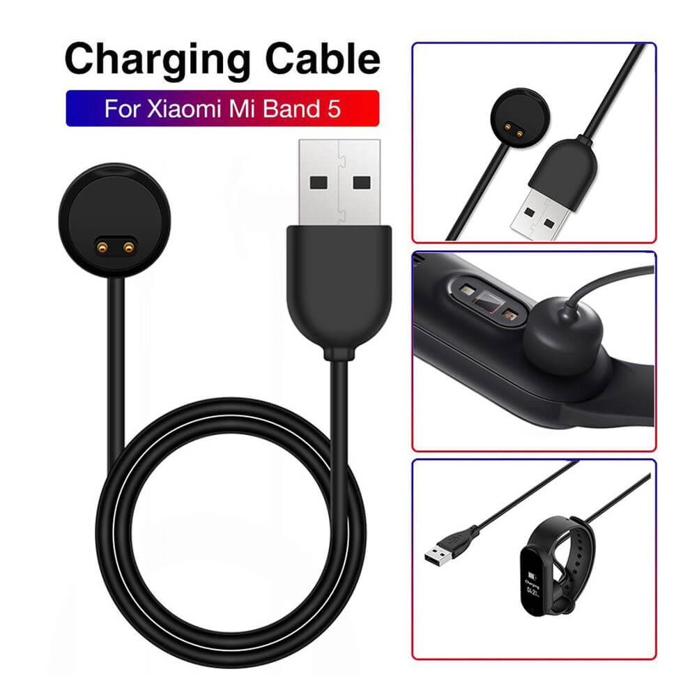 Xiaomi Mi Band 5 Mi Band 6 Mi Band 7 Usb Şarj Cihazı Kablosu - 100cm