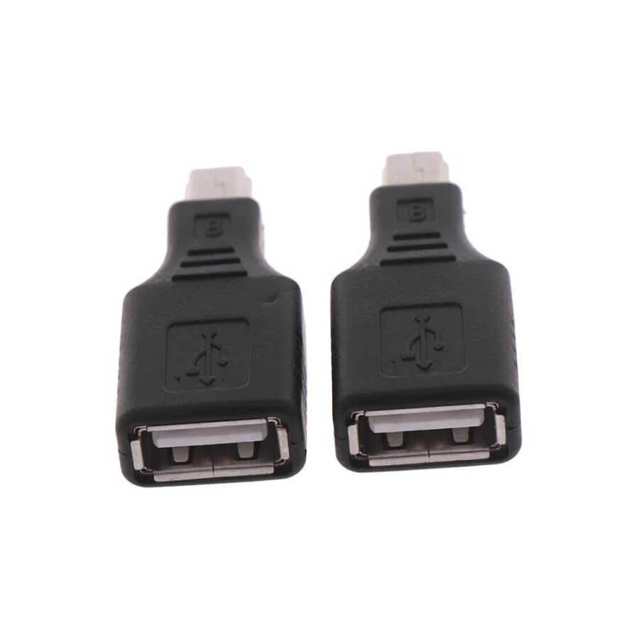 5 pin Mini USB Erkek to USB Dişi Adaptör - Mini Usb OTG