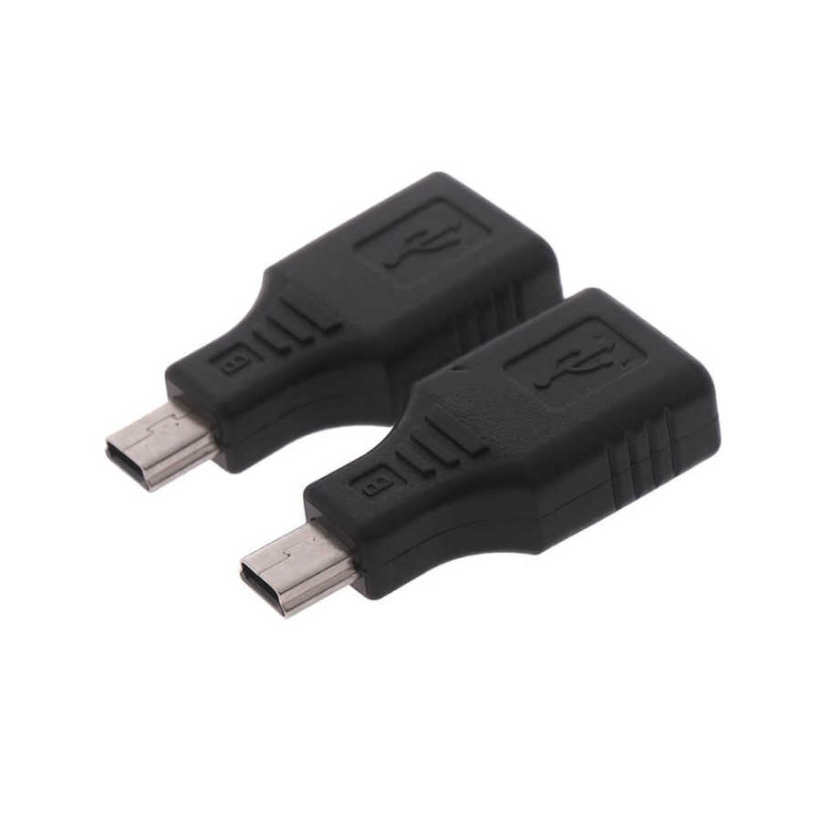 5 pin Mini USB Erkek to USB Dişi Adaptör - Mini Usb OTG
