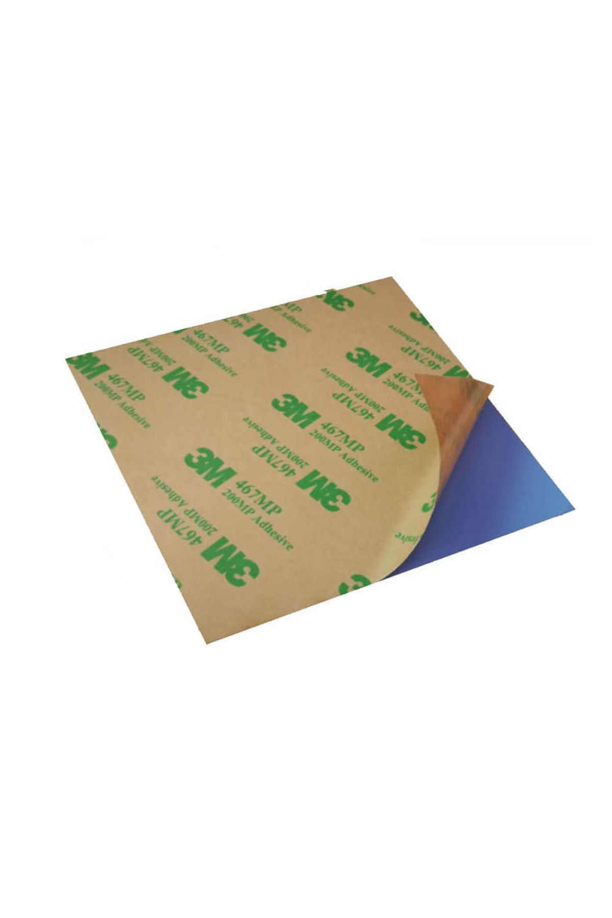 0.5mm 10x10cm Chipset Soğutucu Termal Pad Ped - Çift Taraflı Yapışkanlı - Mavi - 3.6w/m.k