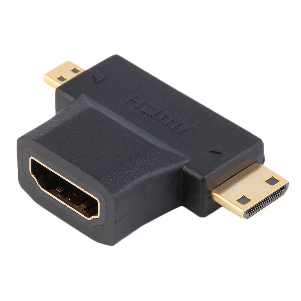Mini Hdmı Micro Hdmı Ve Hdmı Çevirici Dönüştürücü Adaptör 3 In 1