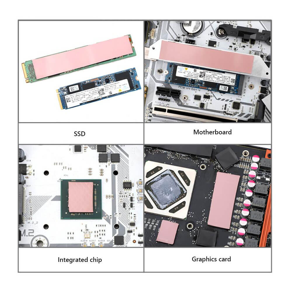 1mm 22x70mm Termal Pad M2 Ssd Chipset Soğutucu 7x2cm Yüksek İletken Pembe 9w/mk - TP30