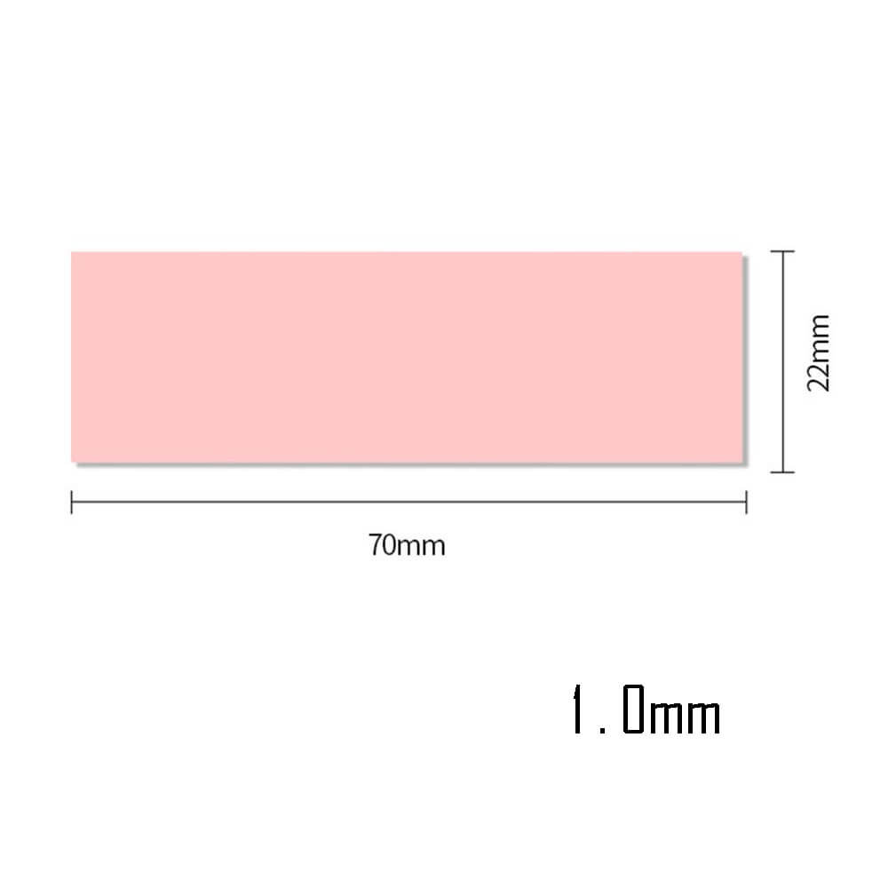 1mm 22x70mm Termal Pad M2 Ssd Chipset Soğutucu 7x2cm Yüksek İletken Pembe 9w/mk - TP30