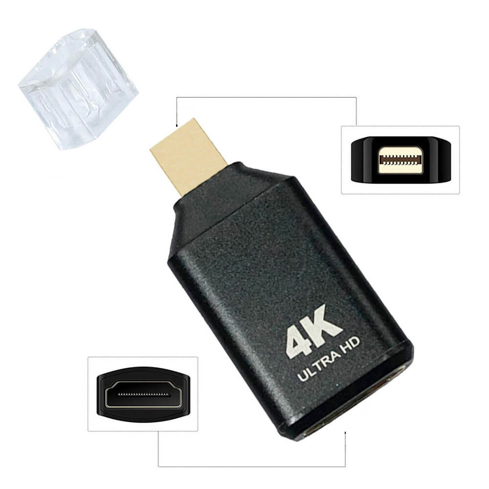 Mini Displayport to Hdmi Çevirici Dönüştürücü Adaptör - 4K*2K@60Hz