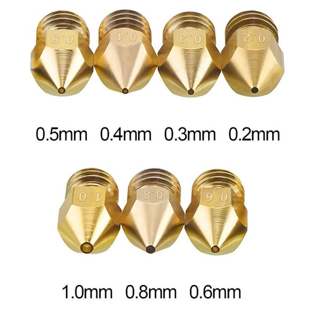 3D Yazıcı MK8 Extruder 1.75mm/ 0.3mm Baskı Kafası Nozzle - GD2