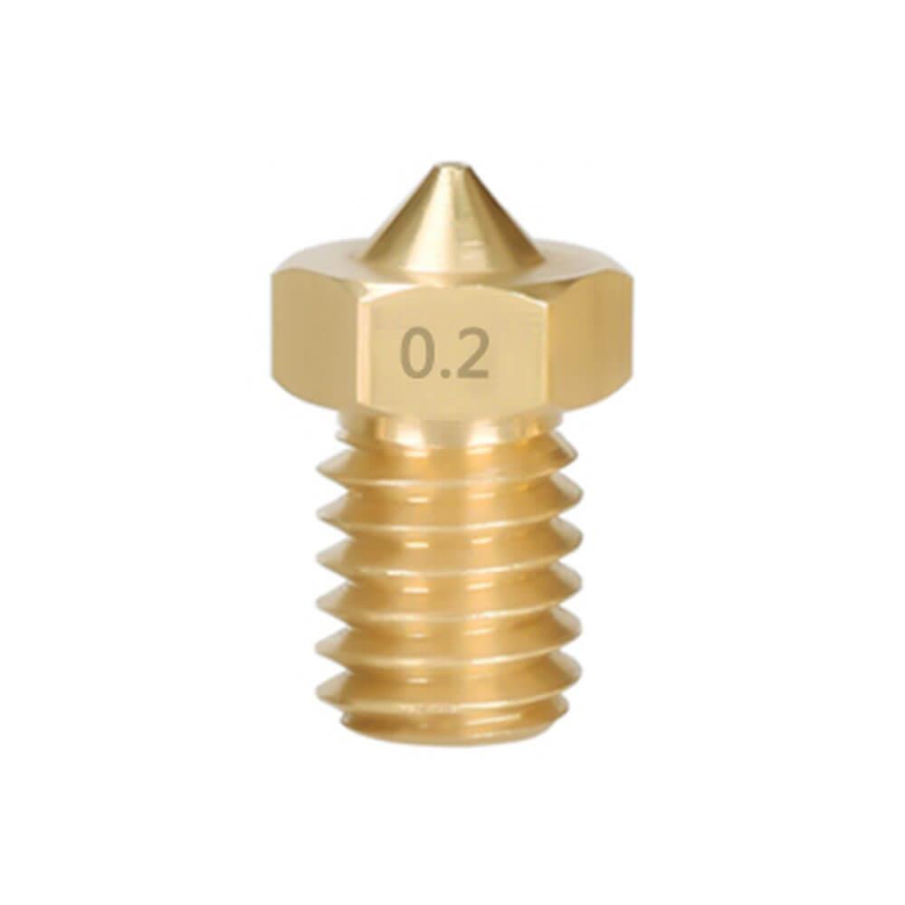 3D Yazıcı Extruder M6 1.75mm/ 0.2mm V5/V6 Pirinç Nozzle Baskı Kafası - GD16