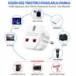 İngiliz Dubai Hong Kong Fiş Adaptör Çevirici - İngiliz-Türk Dönüştürücü Priz Adaptör