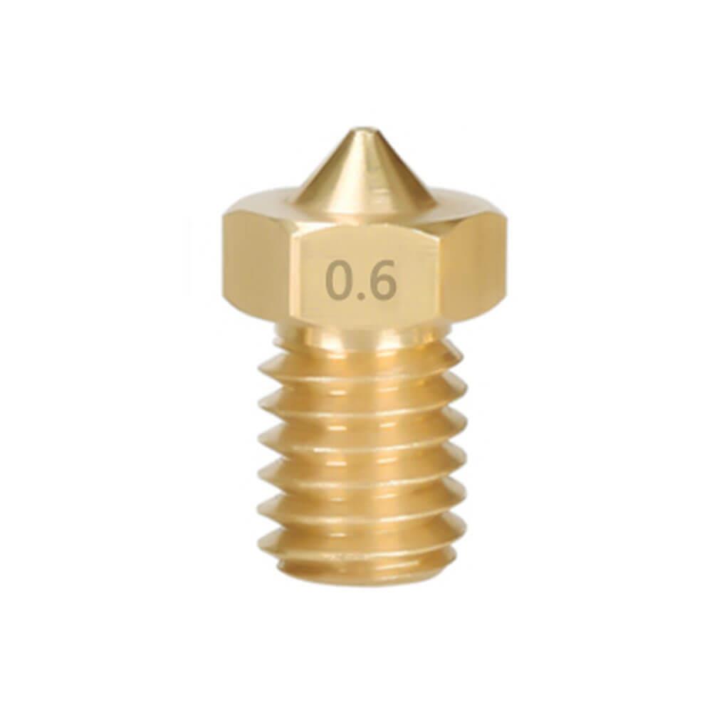 3D Yazıcı Extruder M6 1.75mm/ 0.6mm V5/V6 Pirinç Nozzle Baskı Kafası - GD20