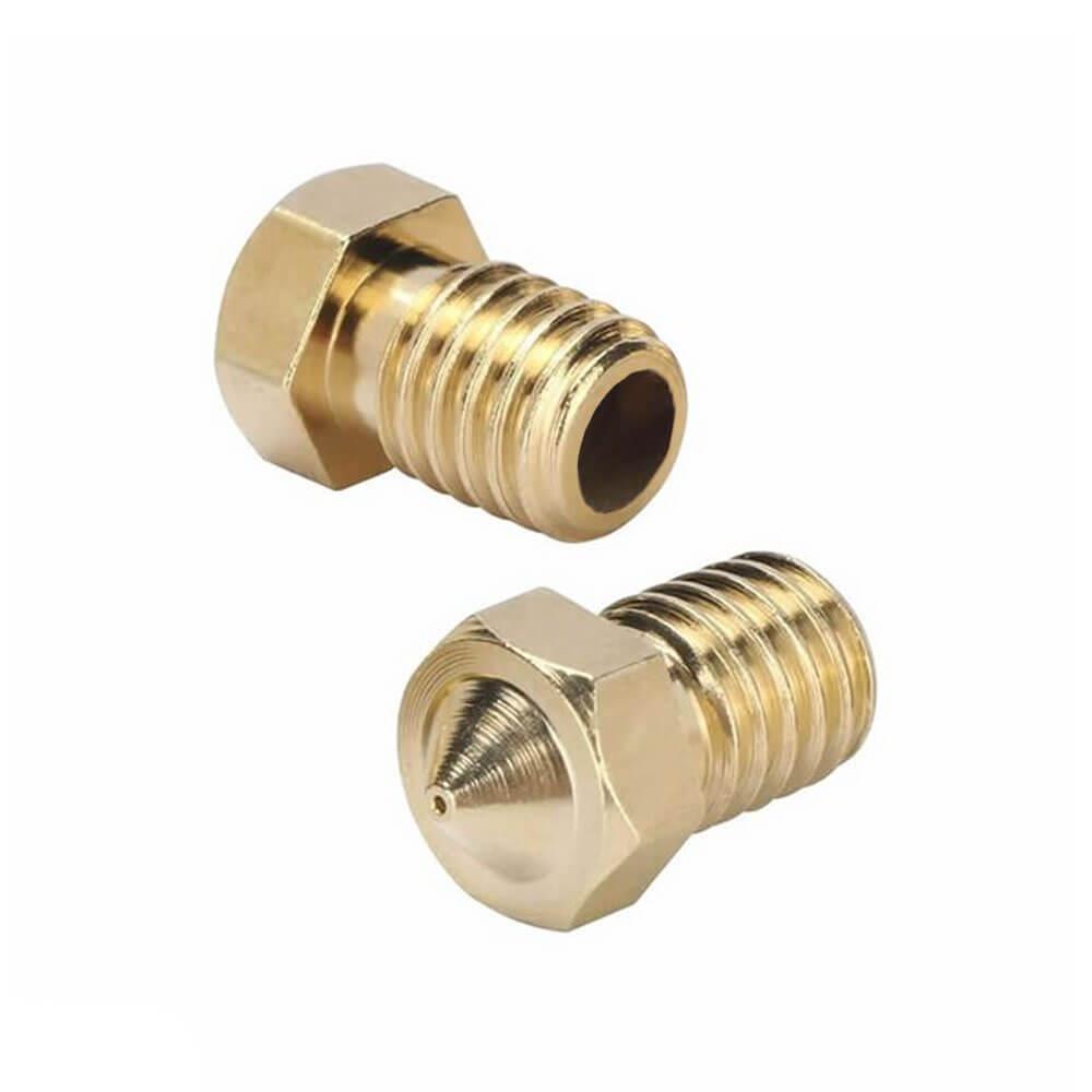 3D Yazıcı Extruder M6 3.0mm/ 0.2mm V5/V6 Pirinç Nozzle Baskı Kafası - GD23