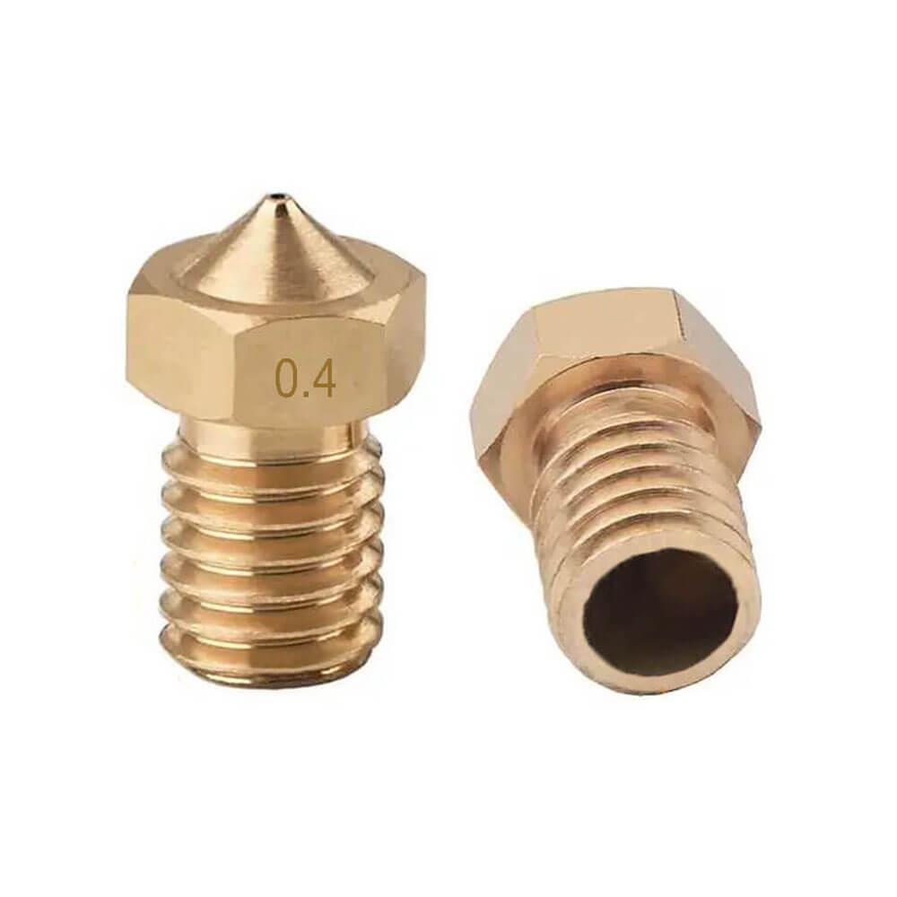 3D Yazıcı Extruder M6 3.0mm/ 0.4mm V5/V6 Pirinç Nozzle Baskı Kafası - GD25