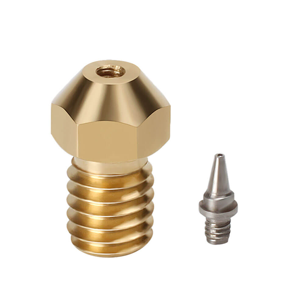 3D Yazıcı Nozzle M6 V5 V6 E3d Paslanmaz Çelik Pirinç MK8 Ekstrüder Memesi Baskı Kafası 0.2mm 1.75mm - GD47