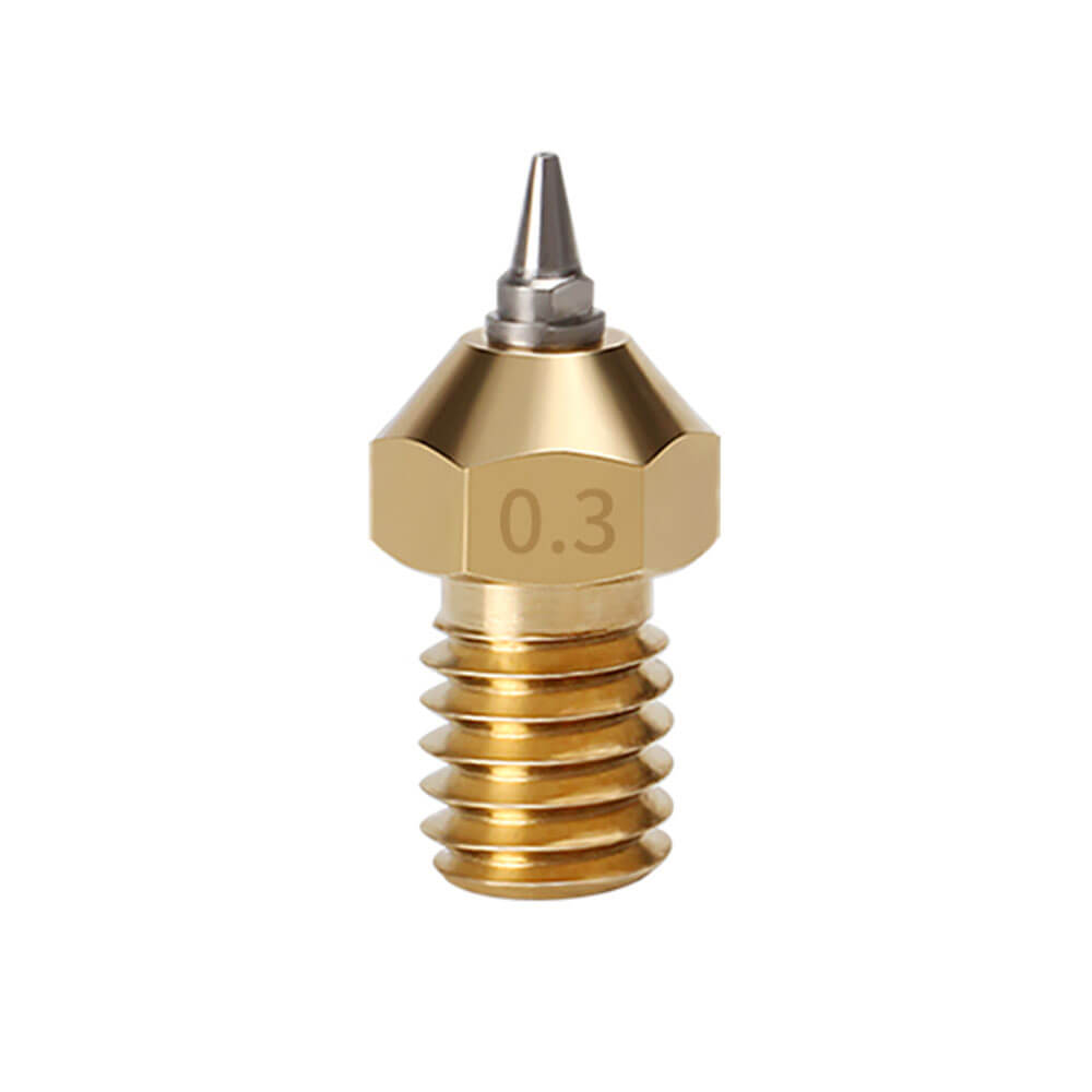 3D Yazıcı Nozzle M6 V5 V6 E3d Paslanmaz Çelik Pirinç MK8 Ekstrüder Memesi Baskı Kafası 0.3mm 1.75mm - GD48