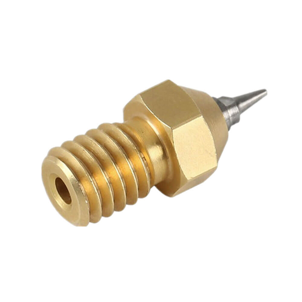 3D Yazıcı Nozzle M6 V5 V6 E3d Paslanmaz Çelik Pirinç MK8 Ekstrüder Memesi Baskı Kafası 0.5mm 1.75mm - GD50