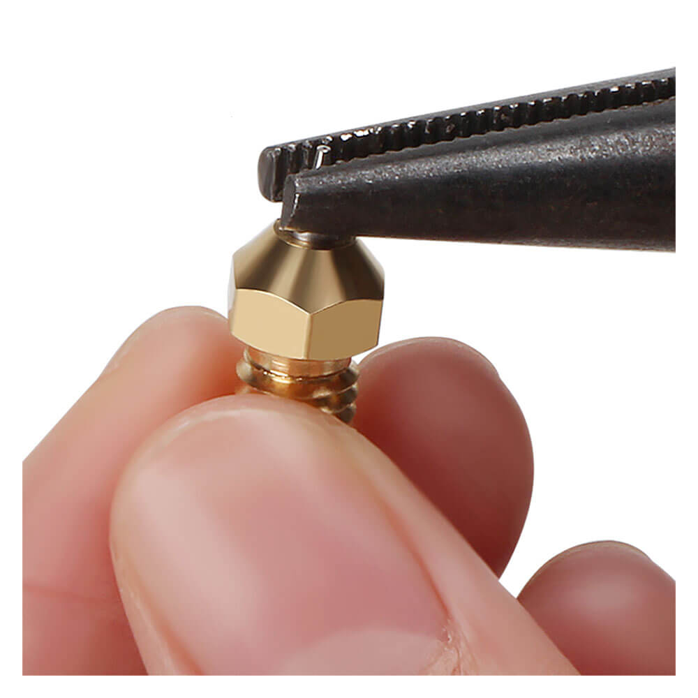 3D Yazıcı Nozzle M6 V5 V6 E3d Paslanmaz Çelik Pirinç MK8 Ekstrüder Memesi Baskı Kafası 0.5mm 1.75mm - GD50
