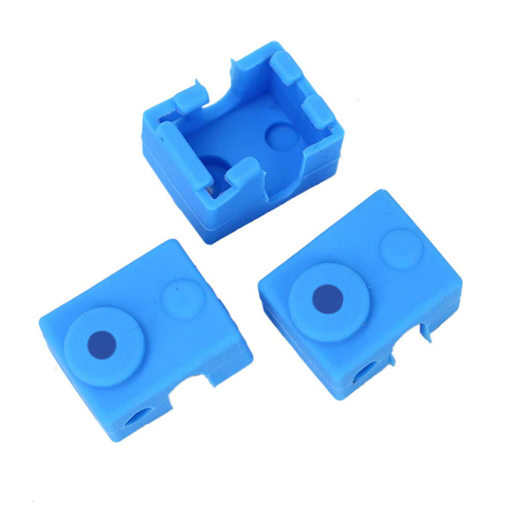 E3D-V6 Geliştirilmiş Alüminyum Isıtıcı Blok Silikon Kılıfı - Mavi - GD66