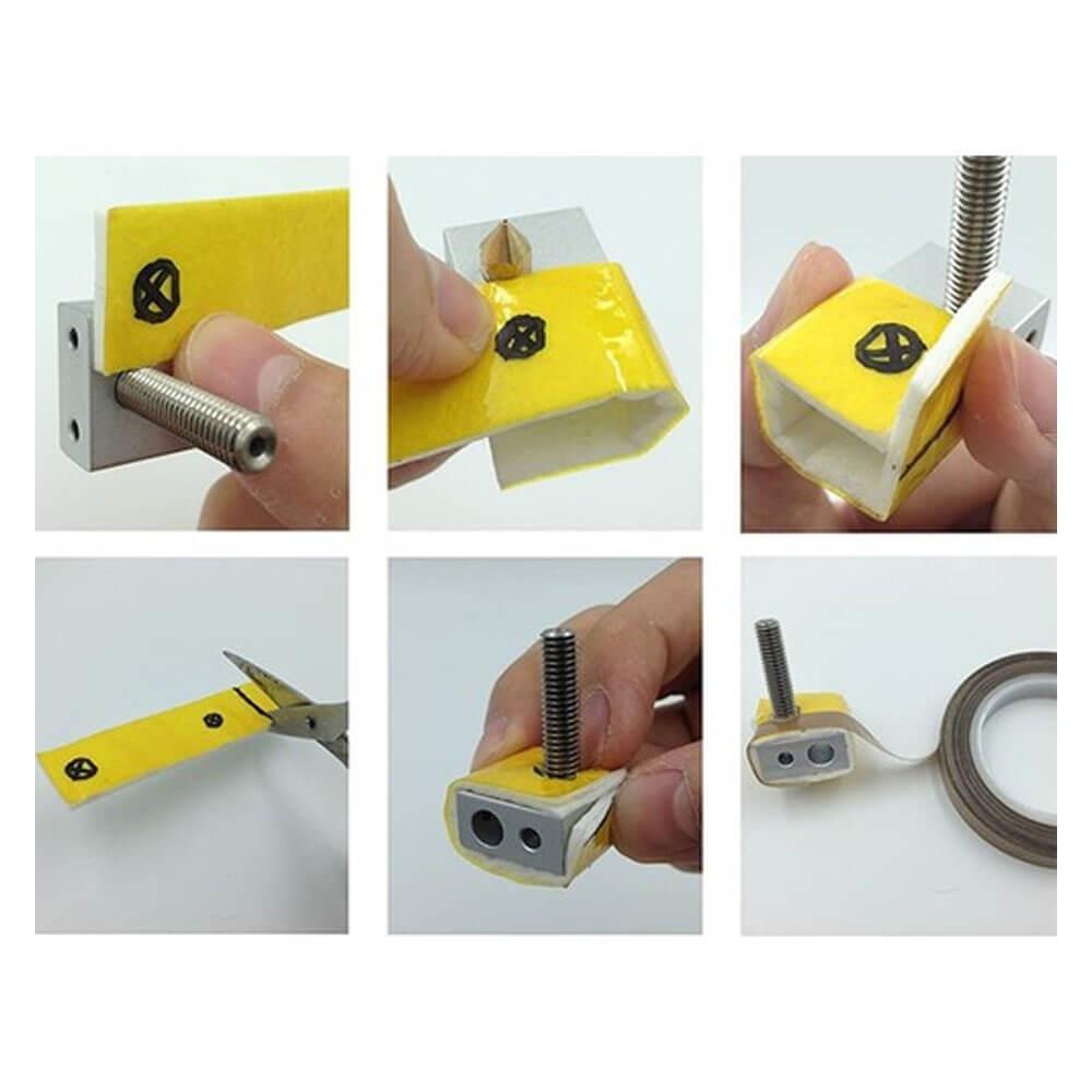 3D Yazıcı Isıtma Bloğu İzolasyonu Pamuğu 74x20mm - GD72