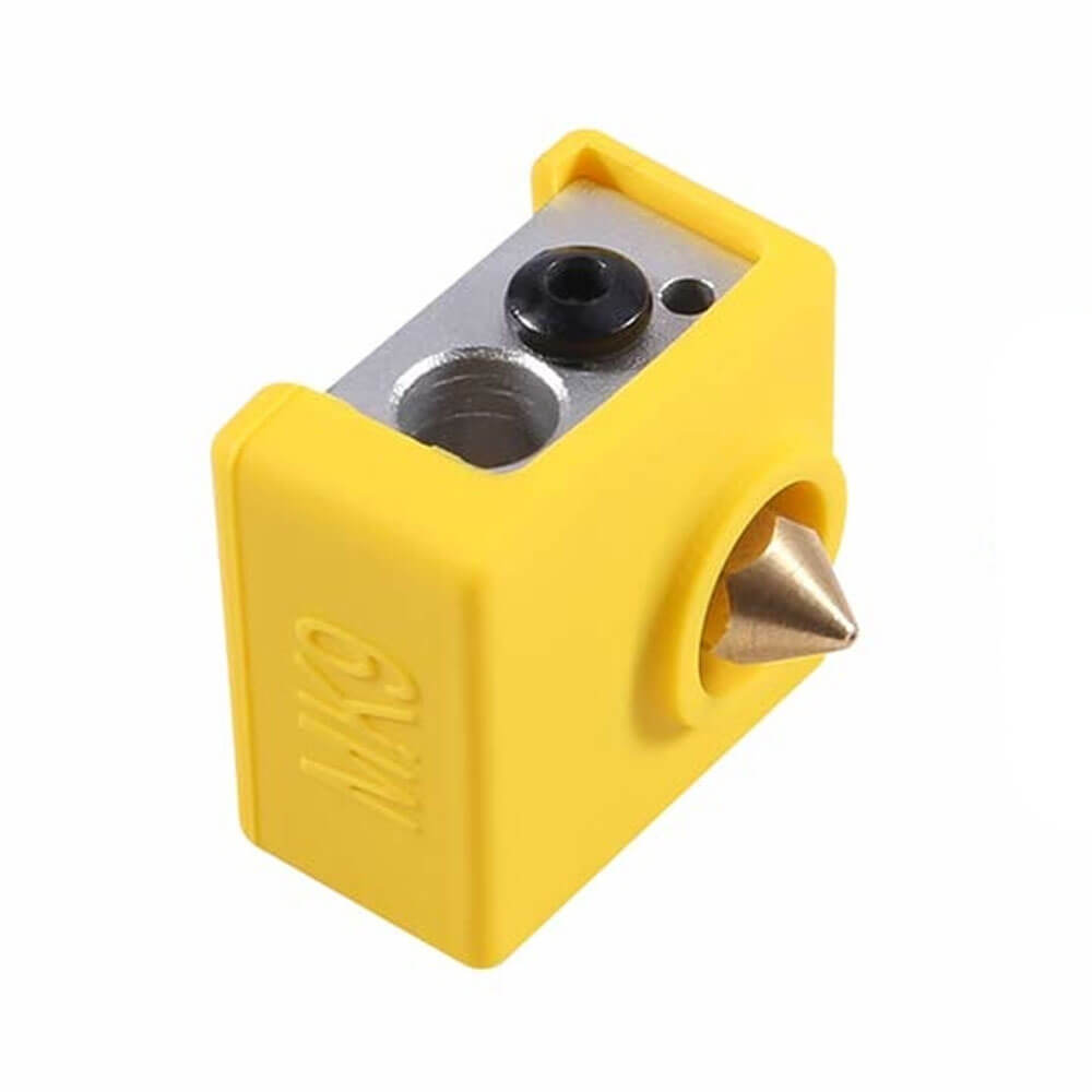 E3D-V6 Geliştirilmiş Yüksek Sıcaklığa Dayanıklı MK7/MK8/MK9 Alüminyum Isıtıcı Blok Silikon Kılıfı - Sarı - GD76