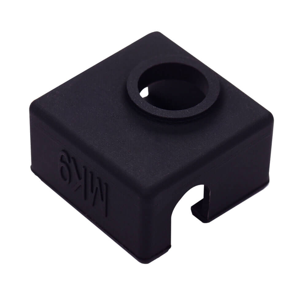 E3D-V6 Geliştirilmiş Yüksek Sıcaklığa Dayanıklı MK8/MK9 Alüminyum Isıtıcı Blok Silikon Kılıfı - Siyah - GD79