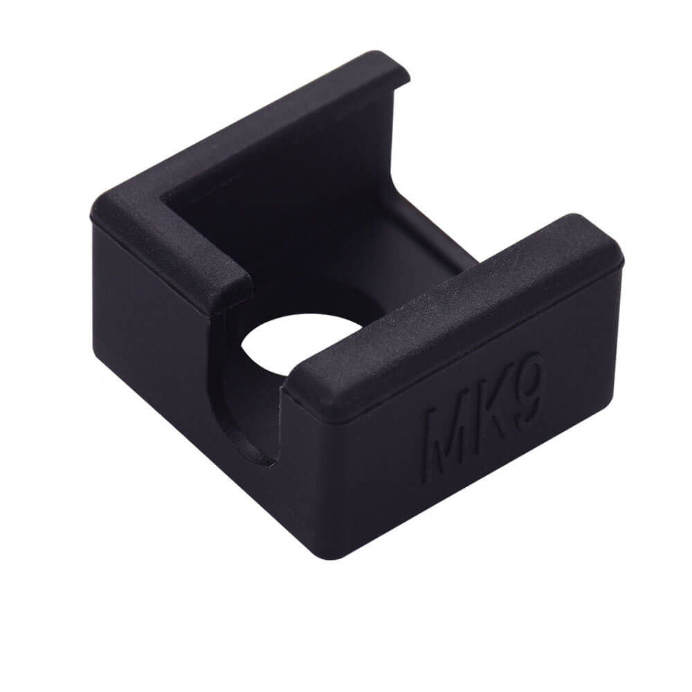 E3D-V6 Geliştirilmiş Yüksek Sıcaklığa Dayanıklı MK8/MK9 Alüminyum Isıtıcı Blok Silikon Kılıfı - Siyah - GD79