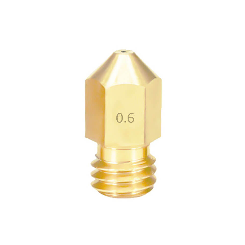 3D Yazıcı MK8 Extruder 1.75mm/ 0.6mm Baskı Kafası Pirinç Nozzle - GD102