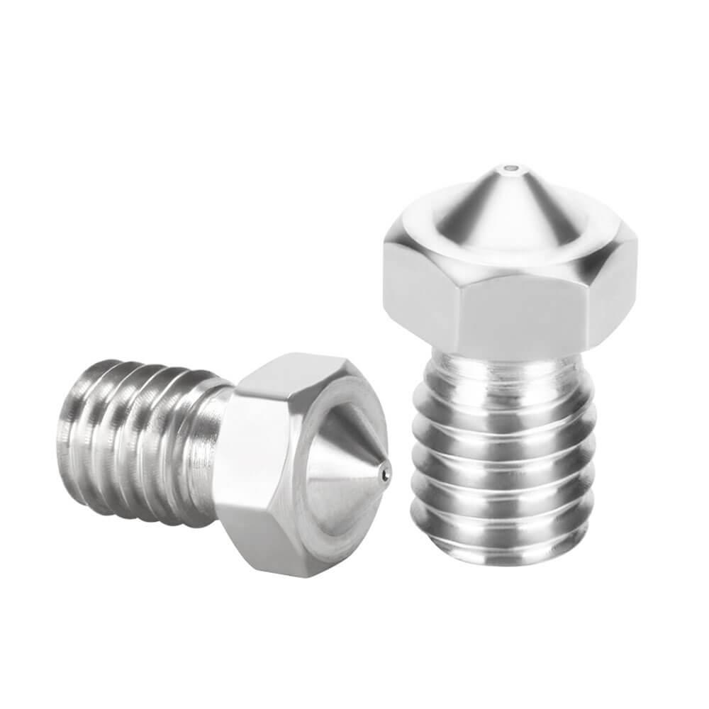 3D Yazıcı E3D V5-V6 MK8 Extruder 1.75mm/0.6mm Paslanmaz Çelik Nozzle M6 - GD109