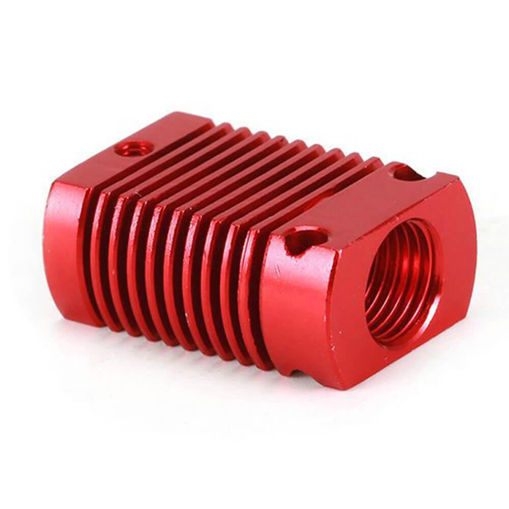 3D Yazıcı Isıtma Bloğu Ender-3/Ender-3 Pro/Ender-3 V2/Ender-5/CR-10 Serisi Baskı Kafası Isıtma Alüminyum Blok - Kırmızı