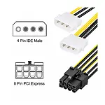 8 Pin Ekran Kartı Power Güç Kablo Özel Üretim Bakır Isınma Yapmaz