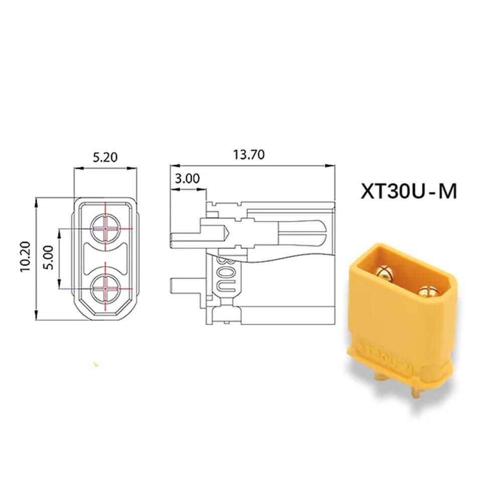 Xt30 Erkek Li-po Konnektör