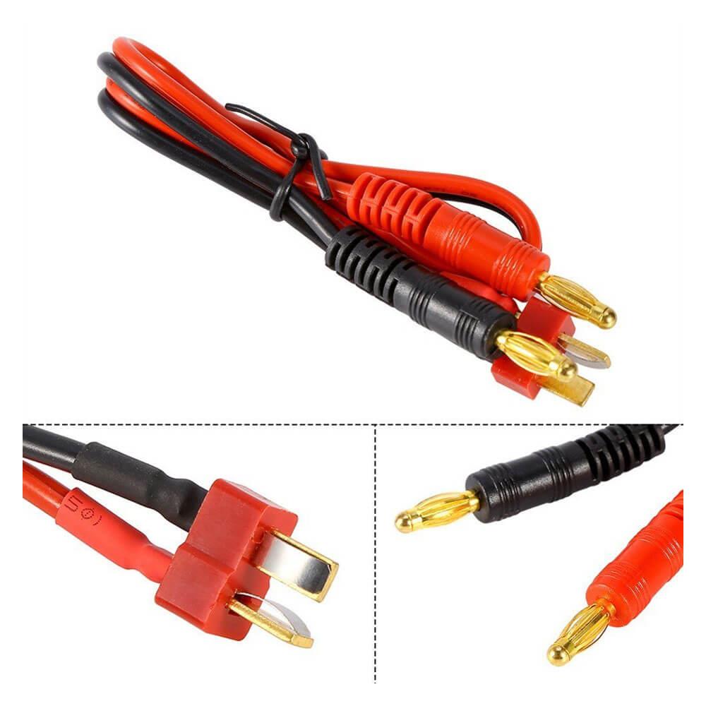 4mm Banana - Erkek T Plug Dönüştürücü Kablo - 20cm-GF24