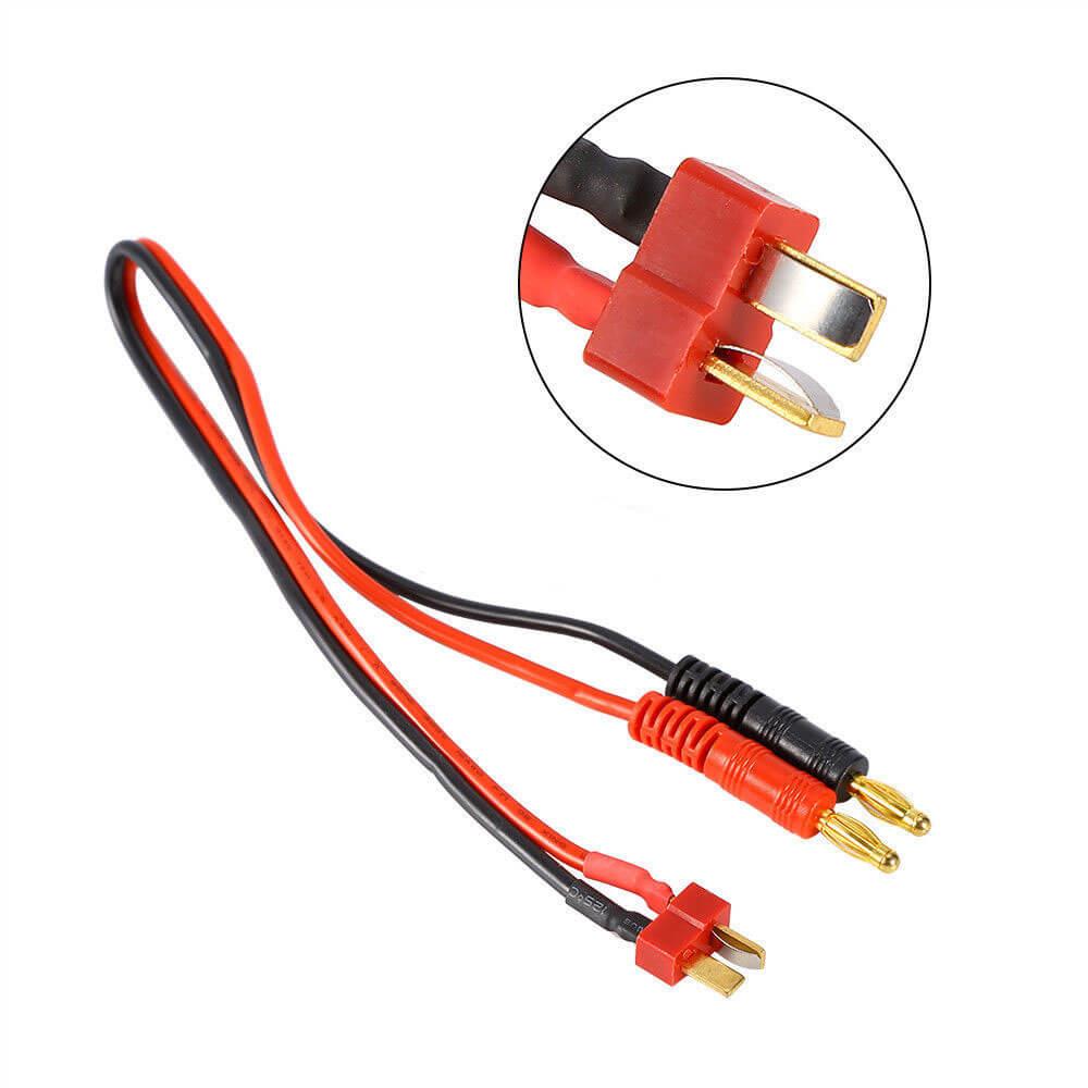4mm Banana - Erkek T Plug Dönüştürücü Kablo - 20cm-GF24
