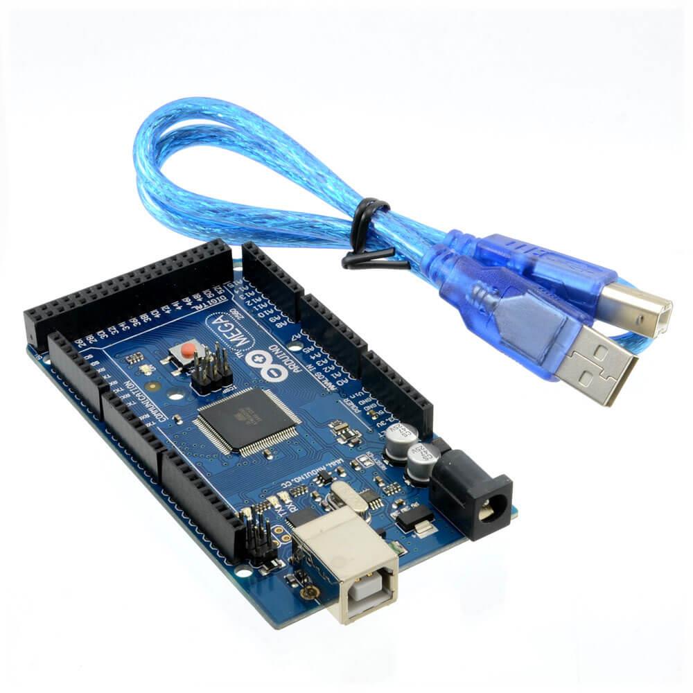 Arduino Mega 2560 R3 Rev3 Atmega 2560-16au Ch340g Devre Kartı Yeni Versiyon + Kablo - YA2