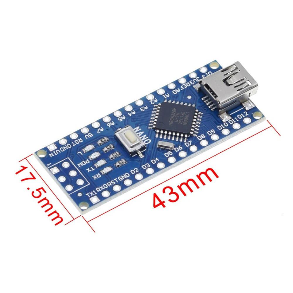 Ar-001 Arduino Nano Klon - V3.0 Atmega328P Ch340G - YA4