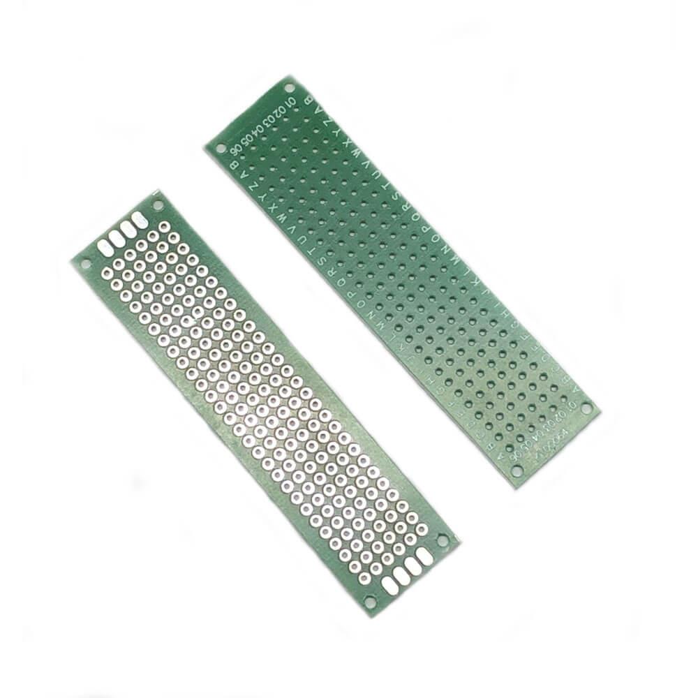 2x8cm Proto Pcb Tek Taraflı Delikli Pertenaks Prototip Deney Kartı Delikli Plaket Pertinaks - YA20