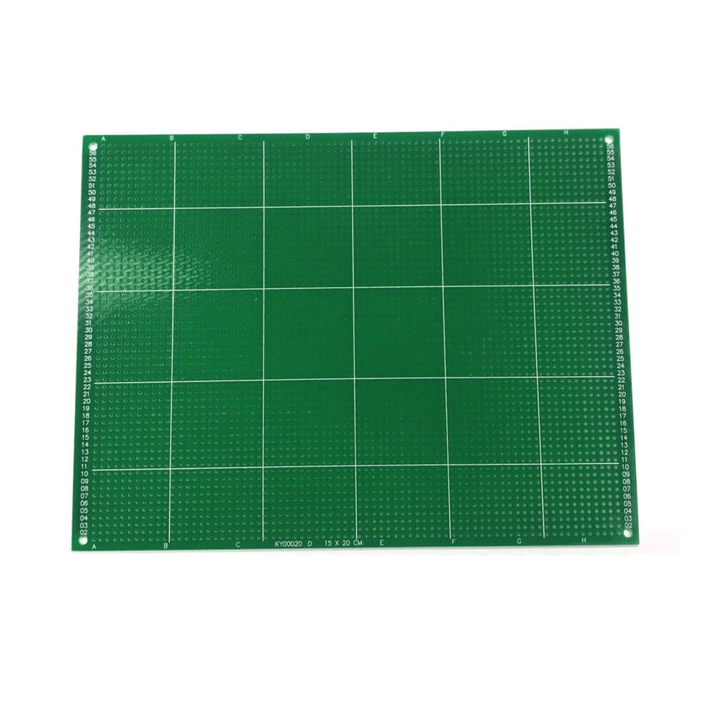 15x20cm Proto Pcb Tek Taraflı Delikli Pertinaks Prototip Deney Kartı Delikli Plaket Pertenaks - YA26