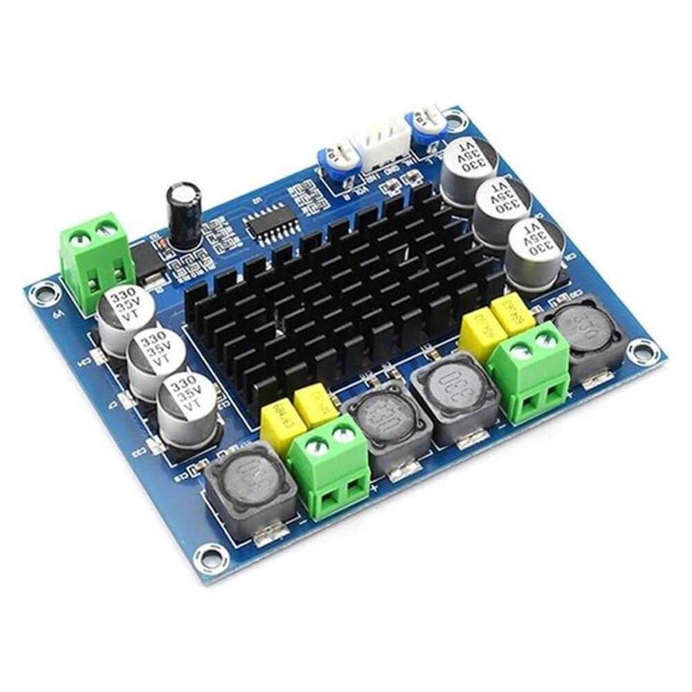 Xh-m543 Tpa3116d2 Çift Kanallı Stereo Amplifikatör 2x120w Dc 12v-24v Ses Amfi Modülü Devresi - YA51