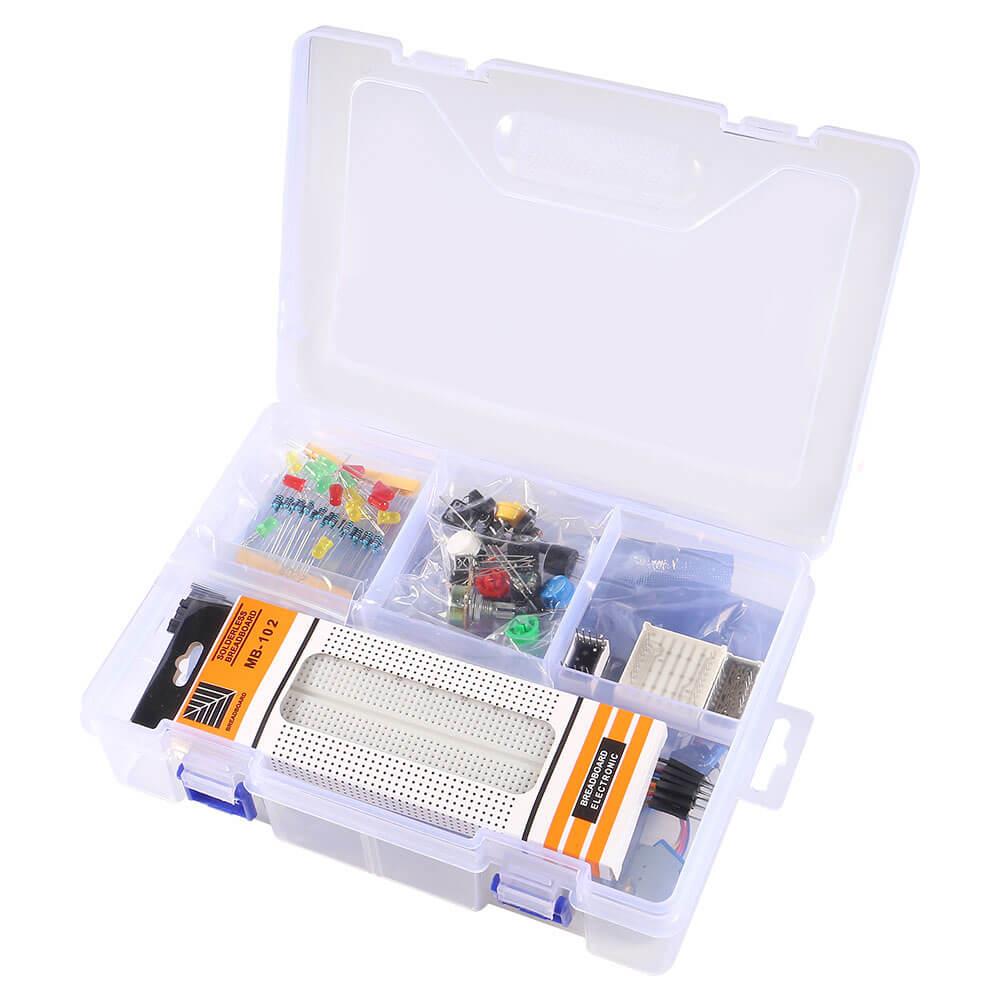 Arduino Uno R3 Başlangıç Eğitim Seti Kiti - Kutulu - 33 Parça 103 Adet
