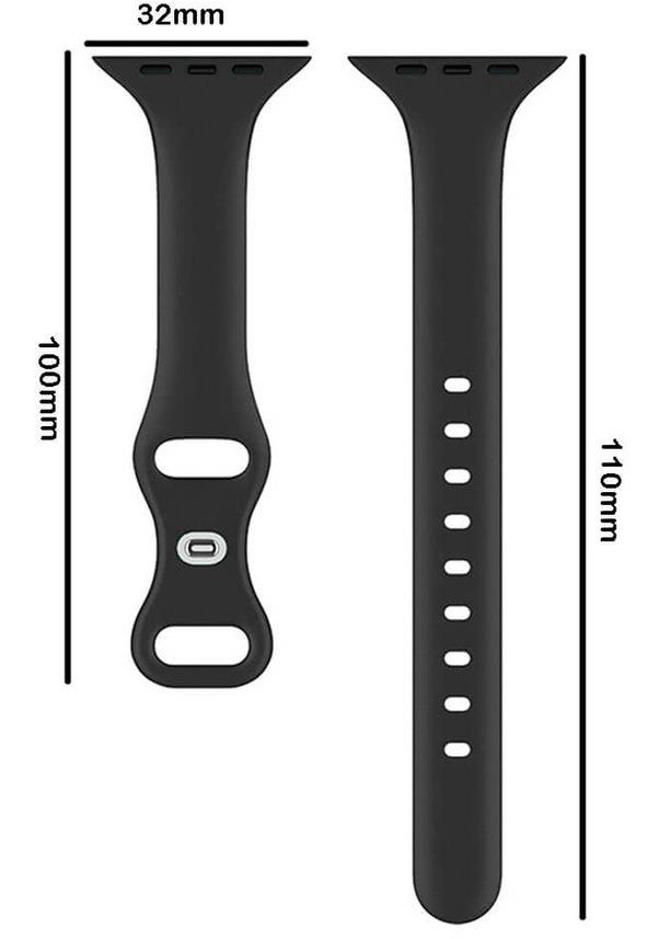 Apple Watch 1, 2, 3, 4, 5, 6, 7, 8, Se Silikon Kordon Kayış - M-l Beden 38/40/41mm - Beyaz - Apple Watch BW3