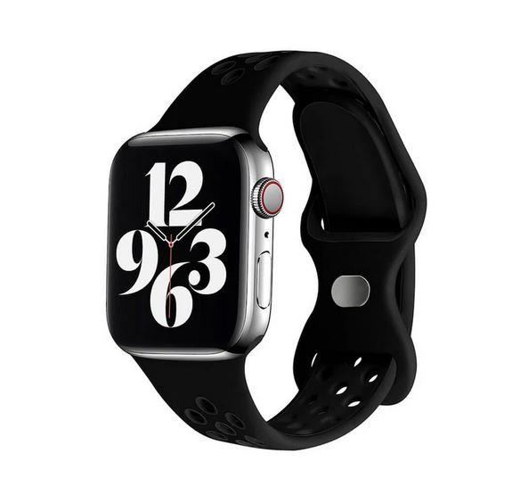 Apple Watch 1, 2, 3, 4, 5, 6, 7, 8, Se Nike Serisi Kordon S-m 38/40/41mm - Siyah 01 Siyah - BW7