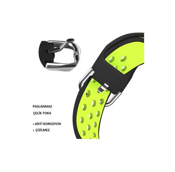 Apple Watch 1, 2, 3, 4, 5, 6, 7, 8, Se Nike Serisi Kordon S-m 38/40/41mm - Siyah Sarı 03.Siyah-Sarı