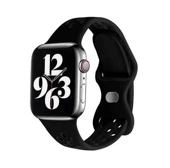 Apple Watch 1, 2, 3, 4, 5, 6, 7, 8, Se Nike Serisi Kordon M-l Beden 38/40/41mm - Siyah 01 Siyah - BW9