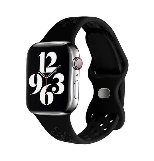 Apple Watch 1, 2, 3, 4, 5, 6, 7, 8, Se Nike Serisi Kordon M-l Beden 42/44/45mm - Siyah 01 Siyah - BW10