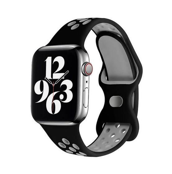 Apple Watch 1, 2, 3, 4, 5, 6, 7, 8, Se Nike Serisi Kordon M-l Beden 42/44/45mm - Siyah Gri 09.Siyah-Gri - BW10