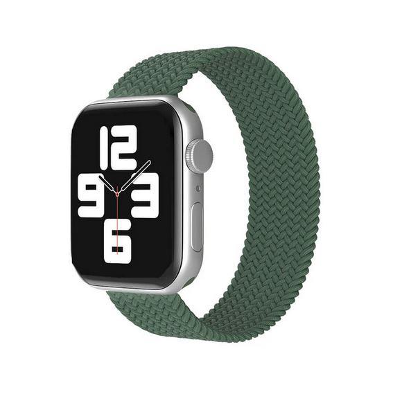 Apple Watch 1 2 3 4 5 6 7 8 Se Ultra Spor Loop Örgü Kordon Xs Beden 38/40/41mm - Koyu Yeşil 17.Koyu Yeşil - BW11