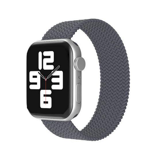 Apple Watch 1 2 3 4 5 6 7 8 Se Ultra Spor Loop Örgü Kordon Xs Beden 38/40/41mm - Gri 136717 - Gri - BW11