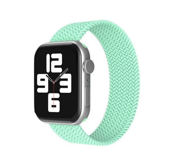 Apple Watch 1 2 3 4 5 6 7 8 Se Ultra Spor Loop Örgü Kordon Xs Beden 38/40/41mm - Su Yeşili 13-Su Yeşil - BW11