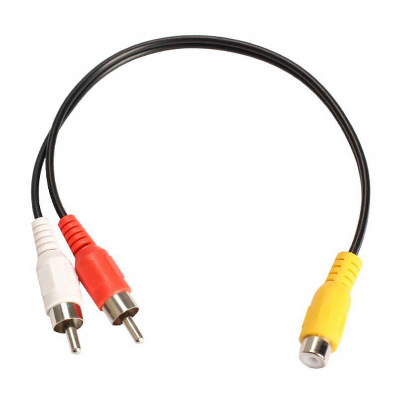 RCA Kablo Çevirici RCA Dişi to 2 RCA Erkek Kablo - Anfi Y Kablo