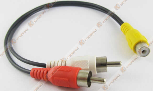 RCA Kablo Çevirici RCA Dişi to 2 RCA Erkek Kablo - Anfi Y Kablo